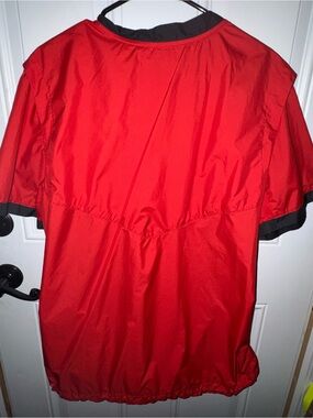 Nike Red and Black Men's Short Sleeve Jersey